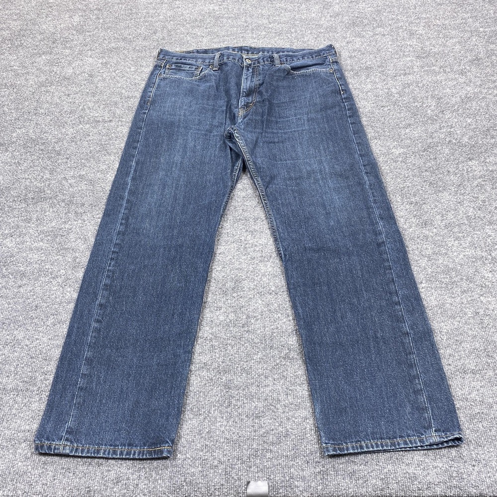 Levis 505 Jeans Mens 40x32 Blue Regular‎ Fit Straight Leg Denim Medium Wash